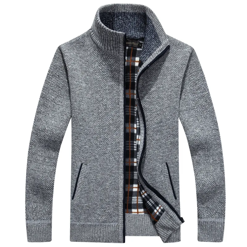 Мужской свитер, Осень-зима, теплые толстые шерстяные куртки для мальчиков, верхняя одежда, мужская одежда, повседневная вязаная зимняя куртка, M-3XL