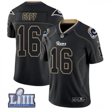 Мужская Новинка, высокое качество, Лос-Анжелес Джаред Гофф Рамс супер чаша LIII Bound black jersey