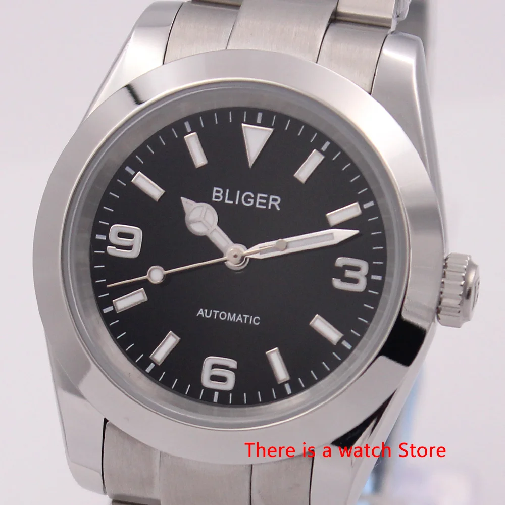 

Bliger 36mm/39mm Mens Automatic Mechanical Watch Japan NH35 MIYOTA 8215 PT5000 Movement Sapphire Glass Luminou Men's Watch