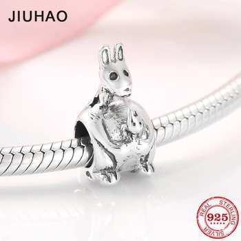 

Maternal love Kangaroo 925 Sterling Silver Charms beads fit Silver Original JIUHAO Bracelets & Bangles 925 Silver Jewelry