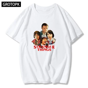 

Funny Stranger Things 3 Harajuku Women T Shirt Femme Eleven Tshirt Fashion Ulzzang Short Sleeve Movie Oversized T-shirt Female