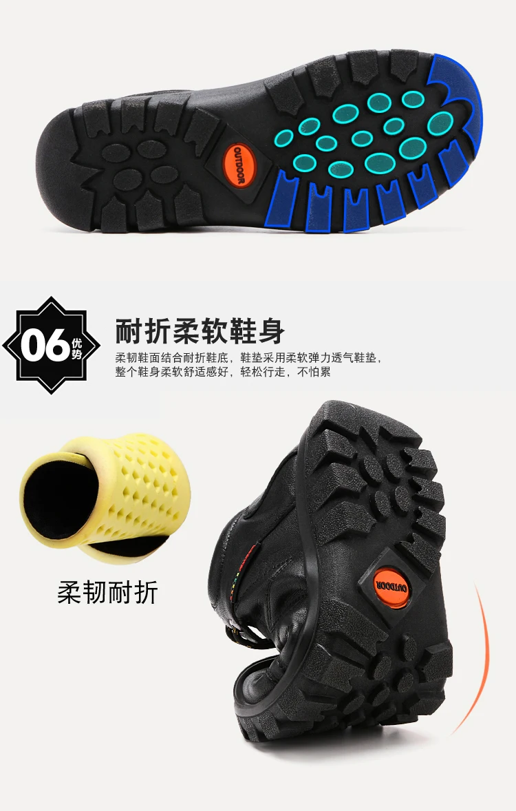 866 Top Quality Boots Men Winter Genuine Leather Handmade Brand Warmest Winter Men shoes#BG1568