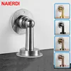 NAIERDI Magnetic Door Stop Stainless Steel Door Stopper Bathroom Heavy Duty Floor Wall Mount Wind-Proof Door Holder ► Photo 1/6