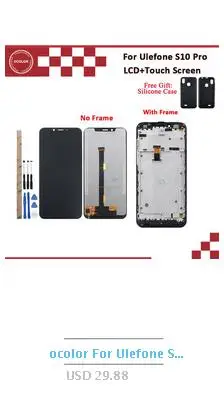 Ocolor для Ulefone S10 Pro Аккумулятор 3350 мАч запасной резервный аккумулятор большой емкости с инструментами для смартфона Ulefone S10 Pro