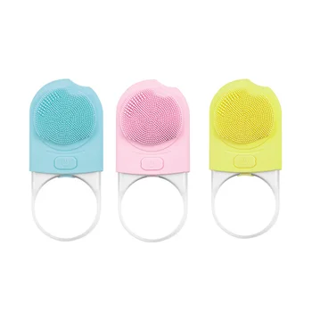 

Warm netic Therapy Electric Silicone Cleansing Iinstrument Ultrasonic Vibration Four-Speed Adjusting Face Washer