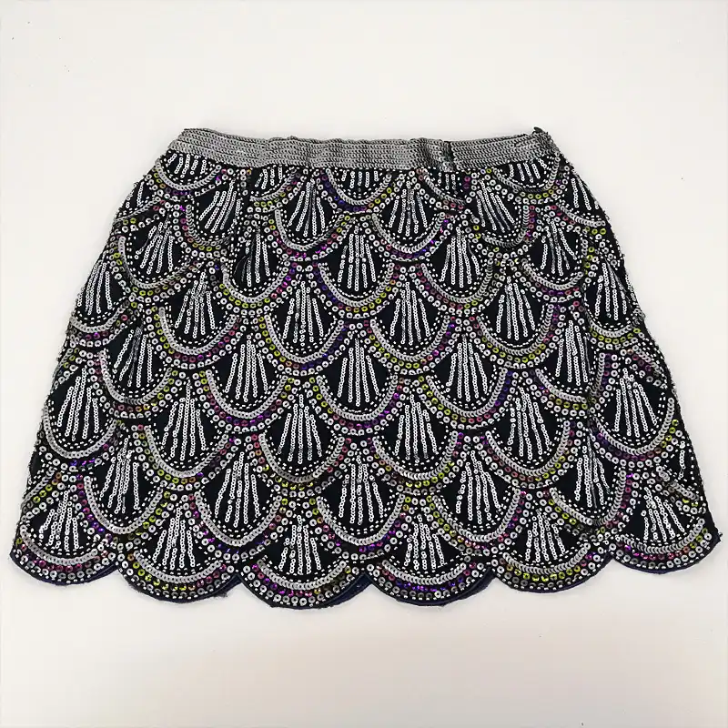 gatsby embellished chiffon mini dress