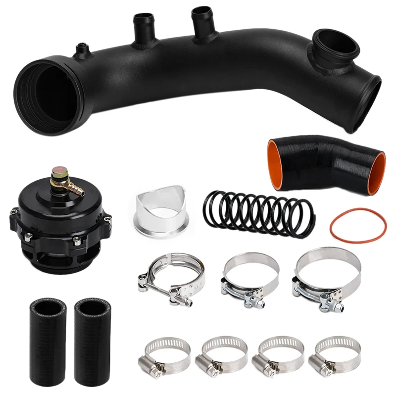Flow Intake Turbo Chare Pipe Kit &amp Tial Flange 50MM BOV for N54 E88 E90 E92 E93 135I 335I |