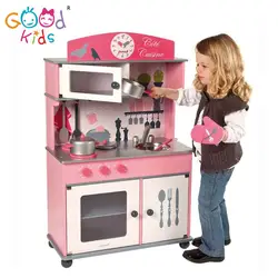 Детский кухонный игрушечный набор, кухонная утварь, кухонная плита, деревянный детский игровой домик, развивающая игрушка