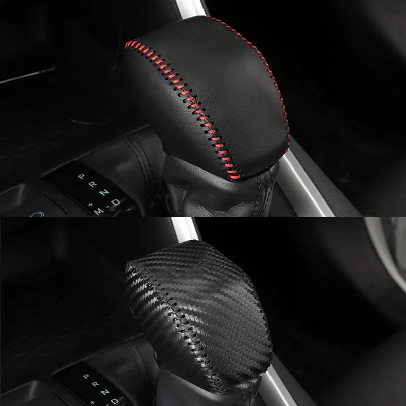 Автомобильный кожаная ручка крышки для Toyota RAV4 RAV 4 2019 2020 2021 Шестерни Head рукоятка