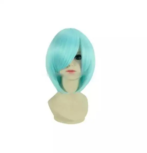 Zhao07900249+_+ 00577 AAyanami Rei стиль светильник синий Hairnet для женщин Косплей Полный короткие волосы вечерние парик