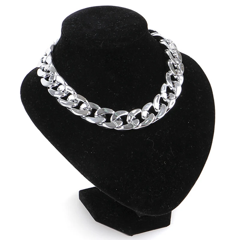 Pet Choke Chain Silver Necklace Collar Small Cat Dog French Bulldog Teddy