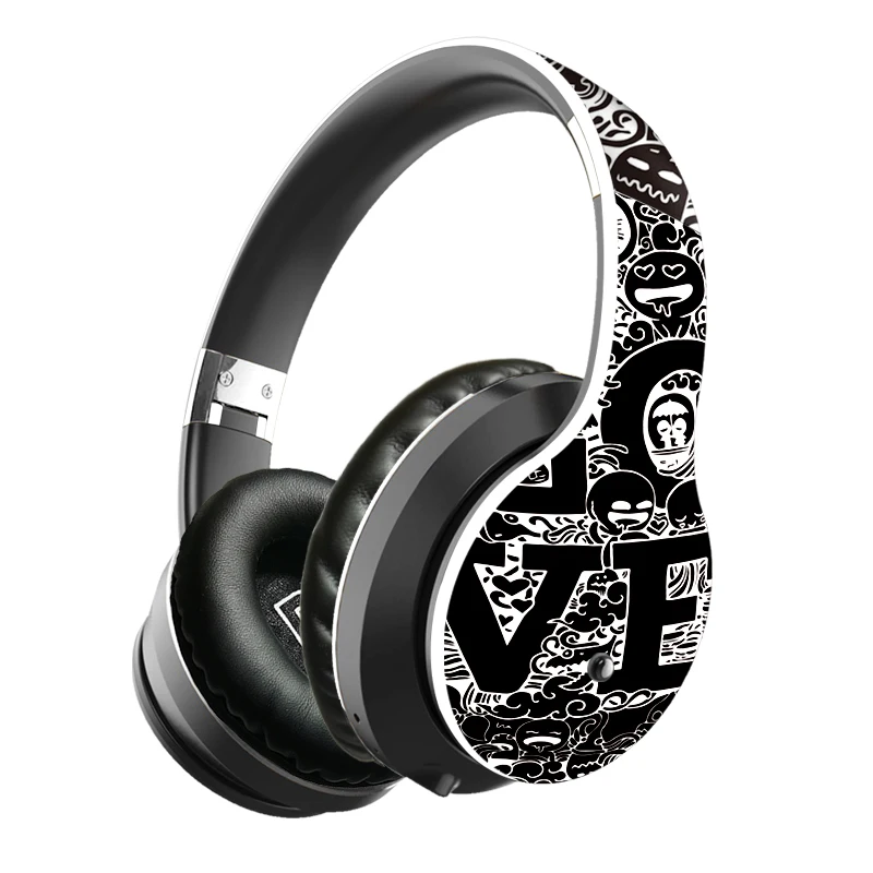 Wireless Headset Bluetooth 5 0 Foldable Headset with Microphone Super HiFi Subwoofer Headset Supports TF FM Wireless Bluetooth