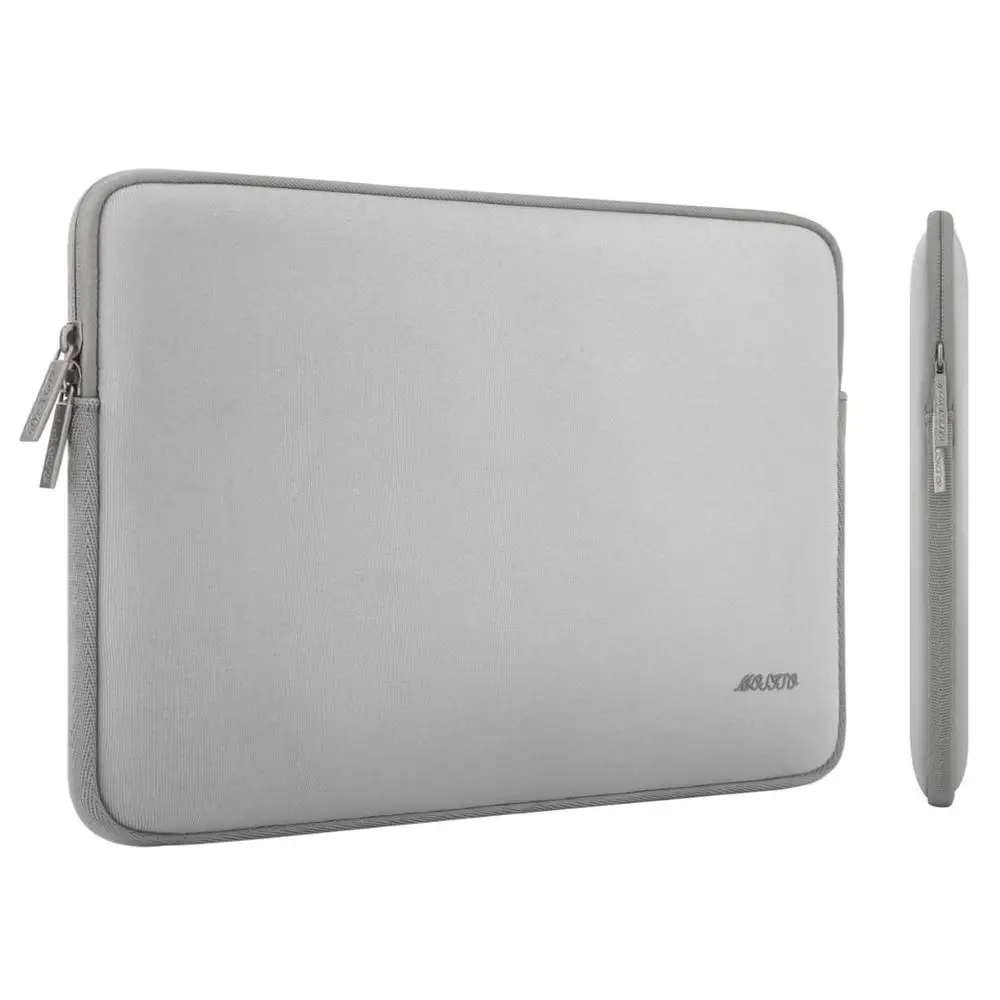 Сумка для ноутбука MOSISO для Macbook Air Pro 11, 12, 13, 14, 15, retina, компьютер, ноутбук 11,6, 13,3, 15,6 дюймов, рукав, водонепроницаемая сумка, чехол - Цвет: Gray