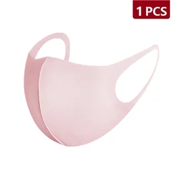 Unisex Washable Reusable Black Face Masks - Pack of 1/5/10 (1pcs Pink)