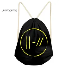 ADVOCATOR Twenty One Pilots, спортивная сумка с 3D принтом для женщин и мужчин, водонепроницаемая сумка для хранения с карманом, рюкзак с завязками, Sportta