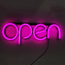 

OPEN Business Sign Neon Light Shop/Cafe/Business LED Advertising Lamp Colorful Neon Light SignHome/Commercial Place Decorations