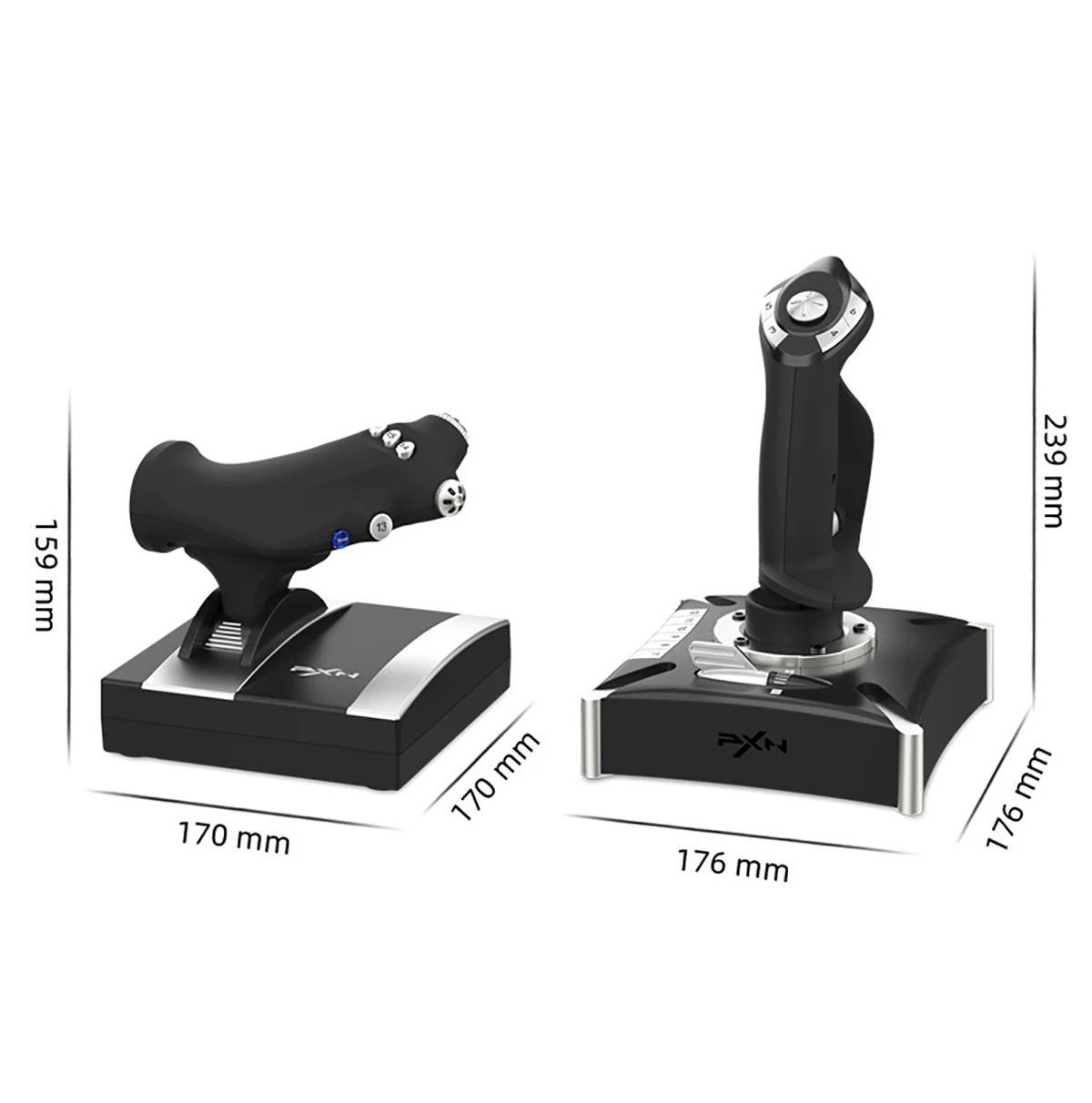 PXN-2119PRO Flight Stick Joystick USB Simulator Flight Controller Joystick Gamepad Gaming Dual-Vibration For PC/PS4/XBOX ONE