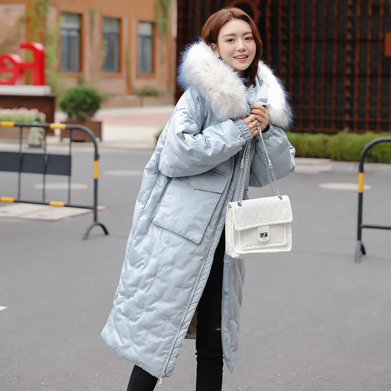 

2020 Winter Women's Down Jacket Hooded Korean Puffer Coat Female Jacket Duck Down Coat Chamarras De Mujer 8517 YY1229