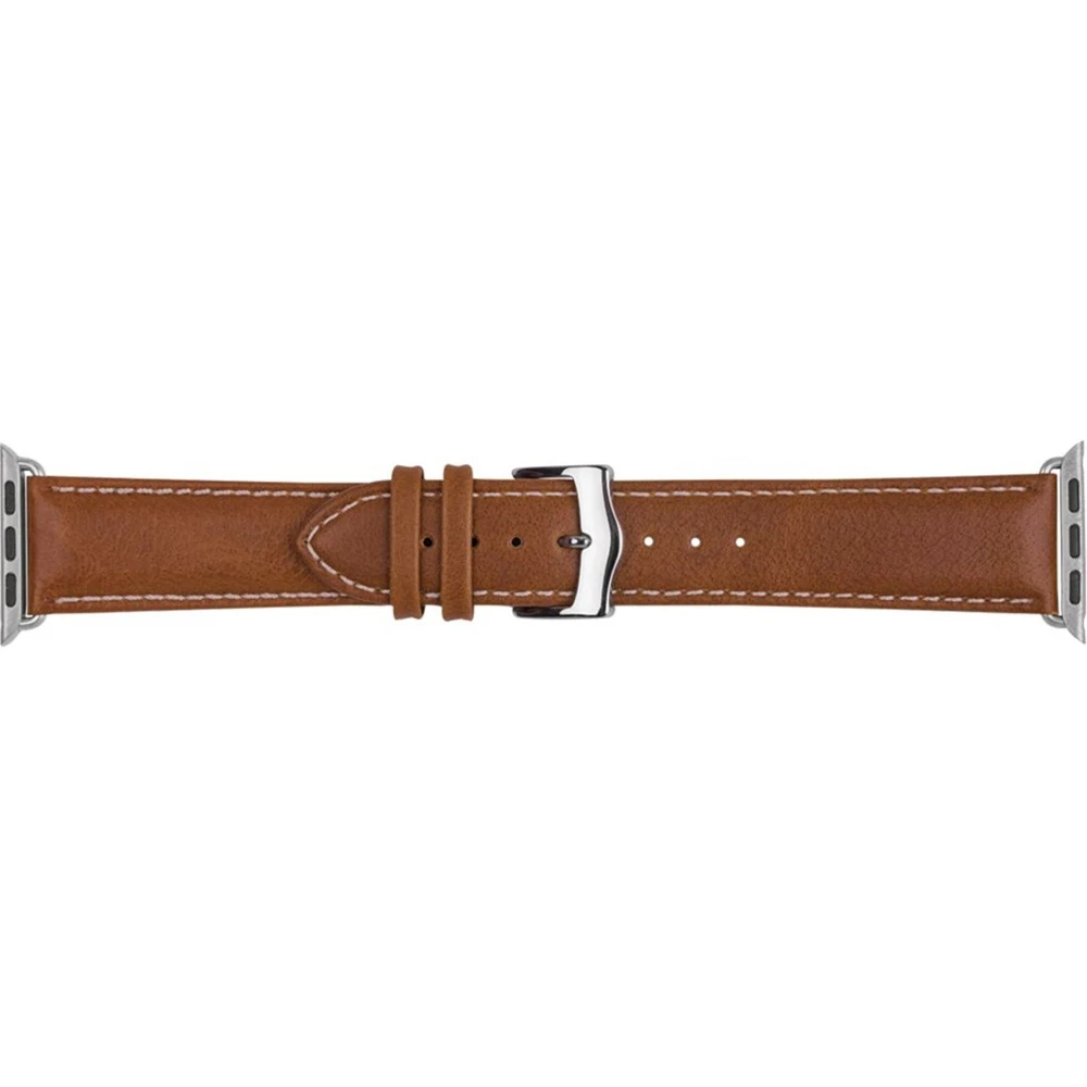 Dbramante1928 Copenhagen Watch Strap for Apple Watch 38mm- Tan/Silver