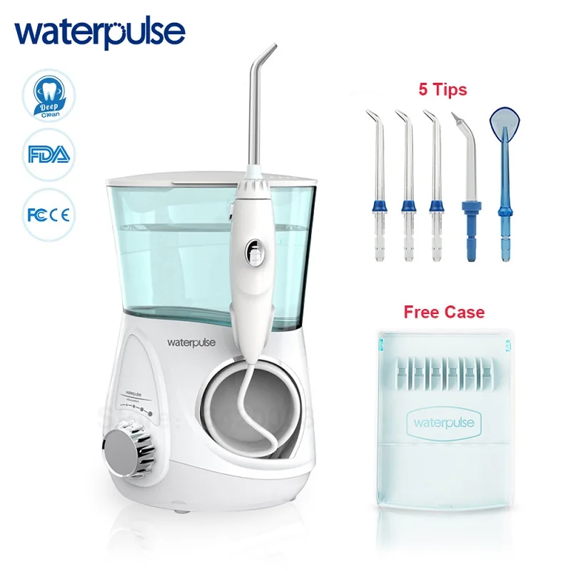 Waterpulse V600G Ирригатор для полости рта зубные Flosser стоматологической помощи с 5 Jet