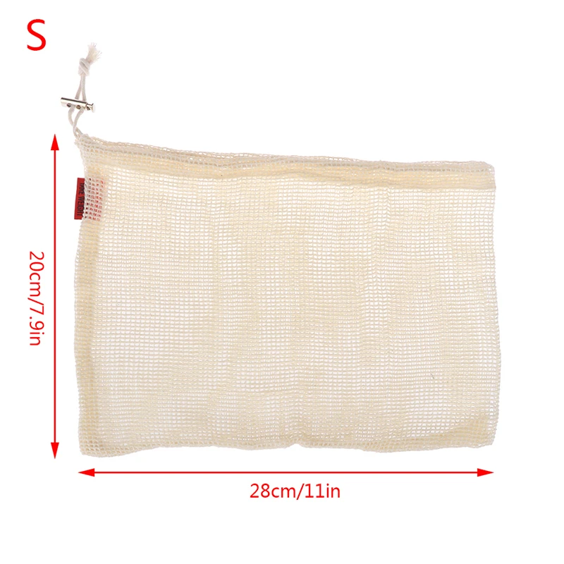 20cm x 28cm Фрукты/овощи/рис/хлеб многоразовая струнная сумка для продуктового магазина Сетчатая Ткань Льняная сумка для хранения мелочей для домашнего органайзера - Цвет: 20cm x 28cm