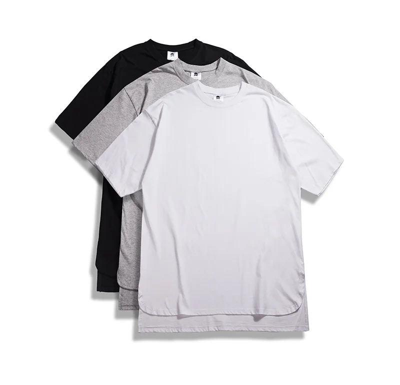 Мужская удлиненная хлопковая Футболка Kanye Swag, Мужская одноцветная футболка для скейтборда, хип-хоп Повседневная Высококачественная футболка, мужские свободные футболки, топы