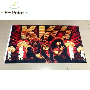 

Flag of Kiss Rock Band 90*150cm ( 3*5ft ) Size Christmas Decorations for Home Flag Banner Gifts