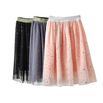 

Spring Autumn Girls Tutu Skirt Cute Kids Princess Tulle Skirt Summer Knee-Length Waist Elastic Children Girls Skirts 2-10 Years