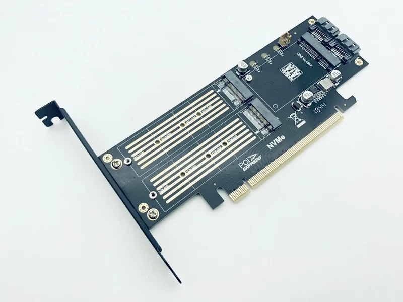 BTBcoin добавить на карты SATA M.2 адаптер PCIE M.2 на SATA SSD M.2 SATA адаптер NVME M ключ+ AHCI NGFF B ключ+ MSATA 3в1 Riser Card