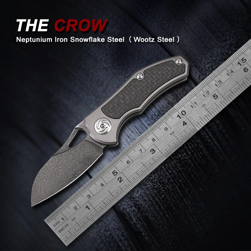 Steel Edc Tactical Pocket Knife Carbon Fiber Titanium Alloy AliExpress