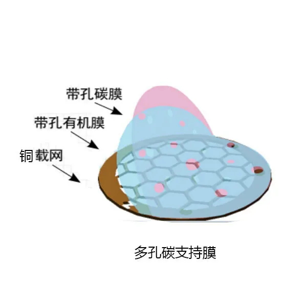 

Holey Support Film 200-300 Mesh TEMCarrier Mesh Supportingmembrane TEM Transmission Electron Microscope Copper Mesh