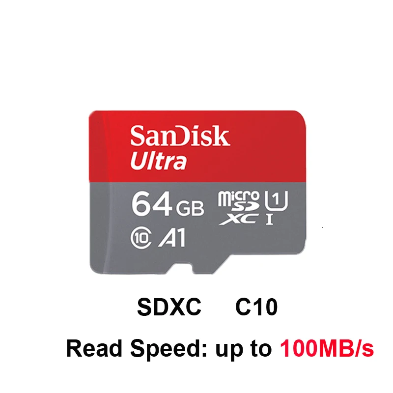 Sandisk Micro SD карта класс 10 16 ГБ 32 ГБ 64 Гб 128 Гб карта памяти C10 Mini SD карта SDHC SDXC UHS-I TF карта для смартфонов/телевизоров - Емкость: 64GB