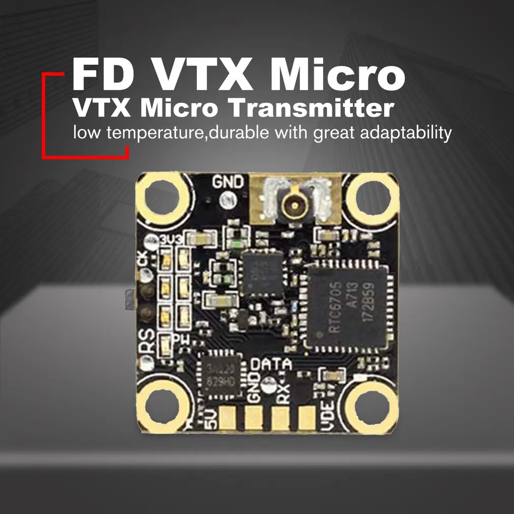 FD VTX Micro 16x16 мм 400 МВт переключаемый FPV видеопередатчик для D413-VTX стек RC Дрон аксессуары