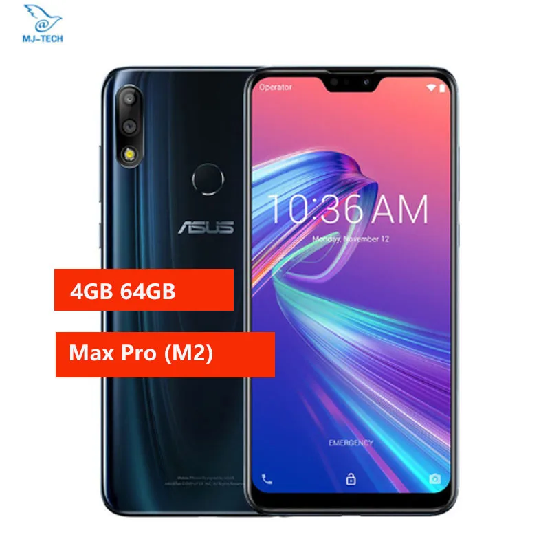 Глобальный мобильный телефон Asus ZenFone Max Pro (M2) ZB631KL 4 Гб 64g NFC 6 3 &quotSnapdragon 660 5000 мАч с