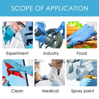 

Universal Latex Gloves Disposable White Non-Slip Acid Laboratory Rubber Latex Gloves Household Cleaning Disposable 10pcs