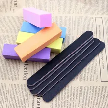 10 шт. креативные полированные полоски Tofu на всех сторонах полированная пилка для ногтей хорошее качество износостойкая маникюрная мельница