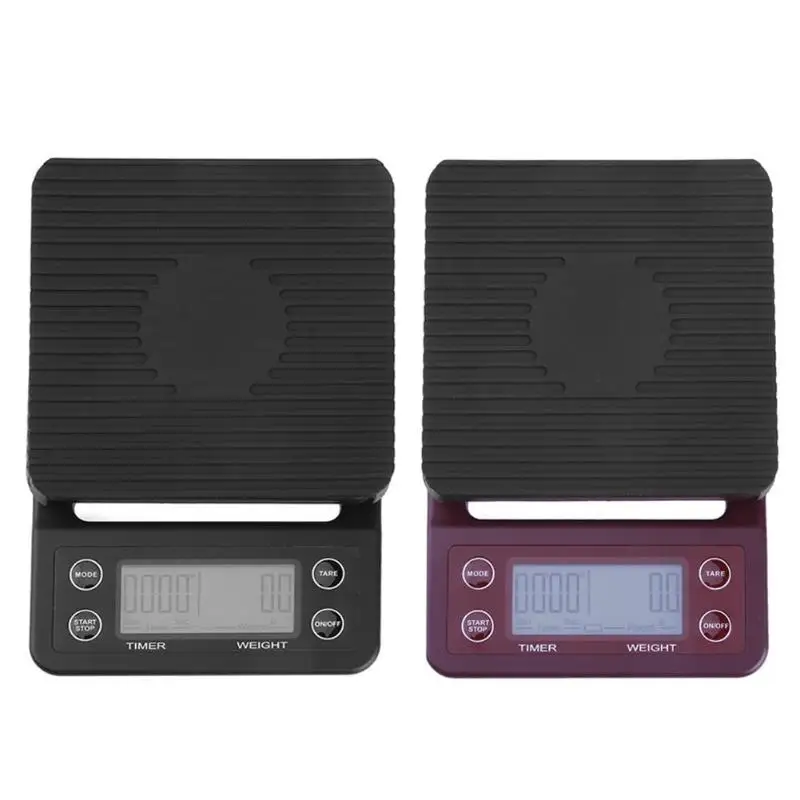 3 кг x 0 1 г мини lcd Цифровые Электронные капельные кофейные весы с таймером