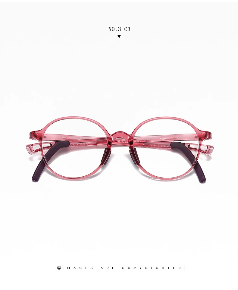 Round Anti Blue Light Glasses Children Silicone Soft Frame Goggles Plain Eyeglasses For Kids Boys Girls Frames UV400 Top Quality (19)
