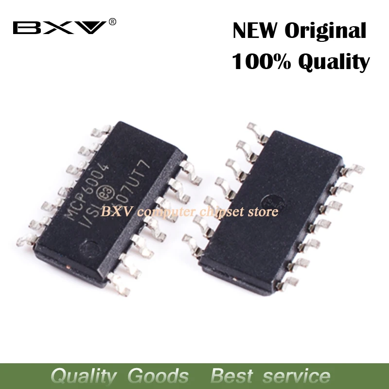 10 шт./лот Новый MCP6004 MCP6004-I/SL SOP14 микросхема операционного усилителя ic | Электронные