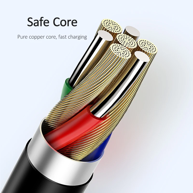 USAMS USB кабель для iPhone X XR Xs Max 2A Быстрая зарядка кабель для iPhone 8 7 6 Plus освещение передачи данных провод для iPad шнур