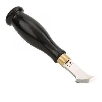 

Fan-Shaped Edge Creaser Sandalwood Handle Leather Edge Marking Craft DIY Tool Blade Shallow Groove Press Line Edge Creaser