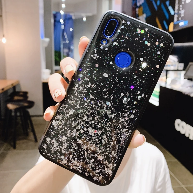 Чехол из мягкого силикона и ТПУ Для Xiaomi Mi 9T 9 8 SE 6X A1 A2 Lite Redmi 6 Note 7 K20 Pro блестящий