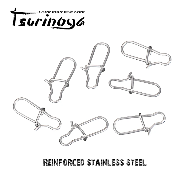 Fishing Tackle 100pcs Stainless Steel Snap Barrel Swivel Hooks for Fishing