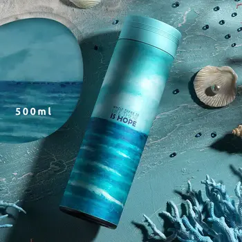 

Hot Water Thermos Tea Vacuum Flask With Filter Stainless Steel 304 Sport Thermal Cup Coffee Mug Tea Bottle Office Business