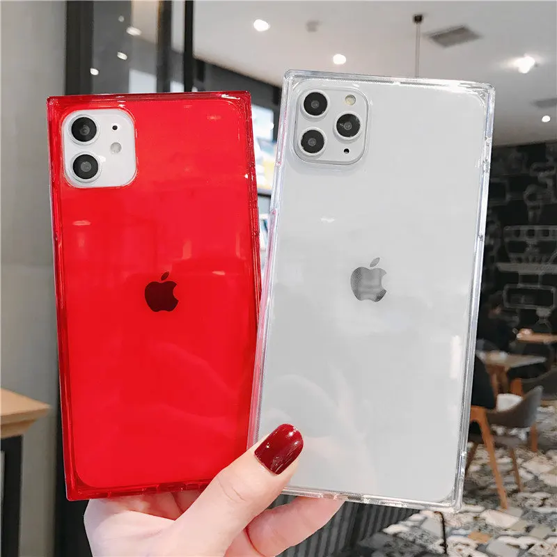

Airbag Case for iPhone 11 Pro Max Drop-Proof Clear Soft TPU Silicone Candy Anti Knock Phone Cover For iPhone 11 Pro