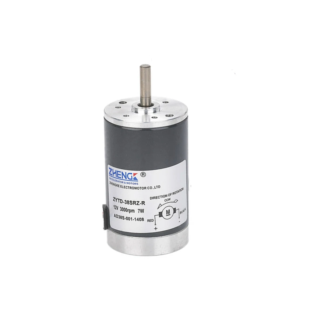 ZYTD-38SRZ-R,High speed, brushed DC motor,  12V, 24V, 2000-5000 rpm, 7W