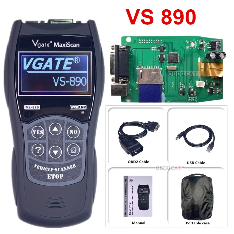 Vgate VS890 универсальный диагностический инструмент многоязычный Автомобильный