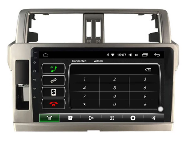 Top Car Multimedia Player 10.1inch IPS Screen Monitor GPS tape recorder Bluetooth Android 9.0 For Toyota PRADO 2014 Auto Audio 5