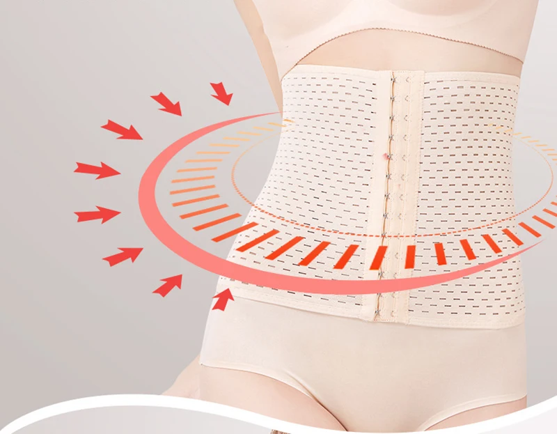 Женская дышащая Талия Cincher послеродовой для похудения Пояс выдалбливают сетки корсет Корректирующее белье редукционная полоска Mujer Adelgazante Cuerpo
