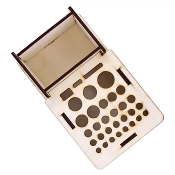 

Porous Tool Holder Hand Sewing DIY Leather Tool Holder Wooden Tool Stand